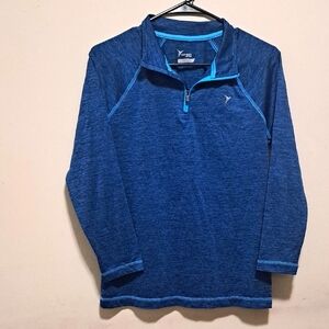 Kids Blue Quarter-Zip Jacket